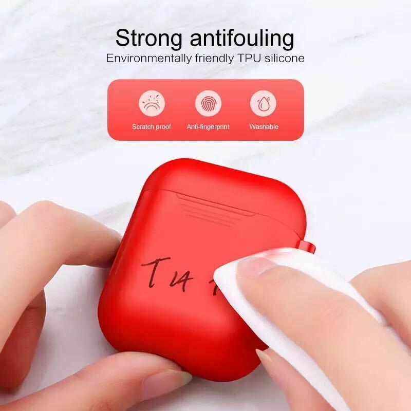 3-in-1 AirPods Silicone Case Cover Magnetic Strap Keychain for Apple AirPod 1/2 e*carat 