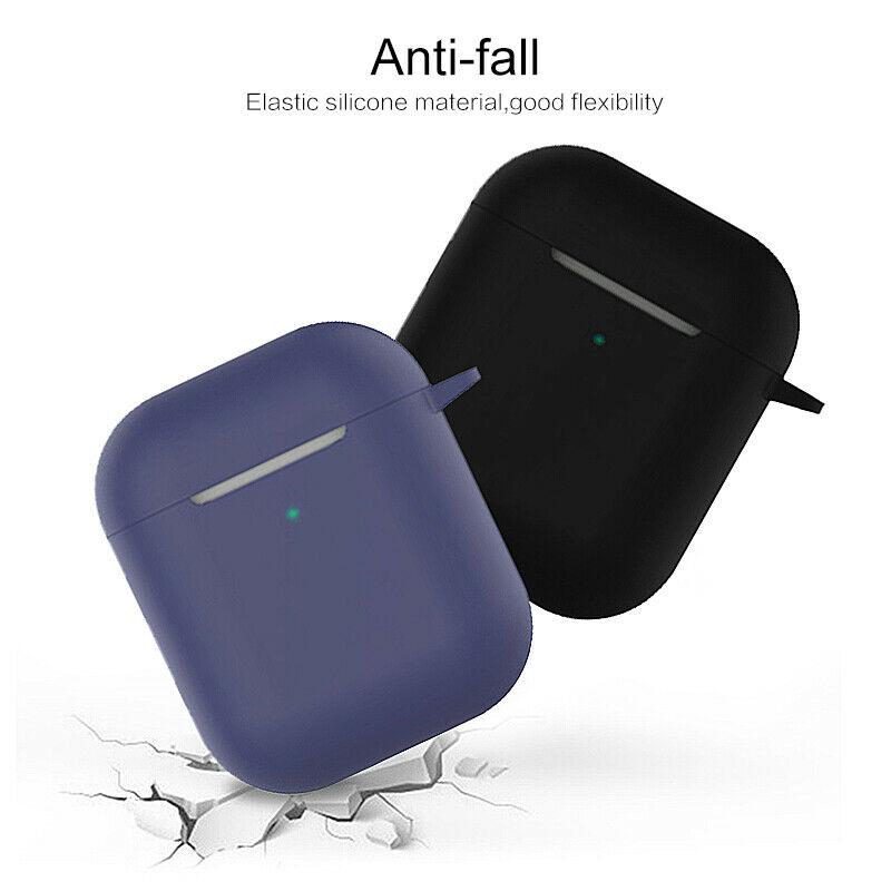 3-in-1 AirPods Silicone Case Cover Magnetic Strap Keychain for Apple AirPod 1/2 e*carat 