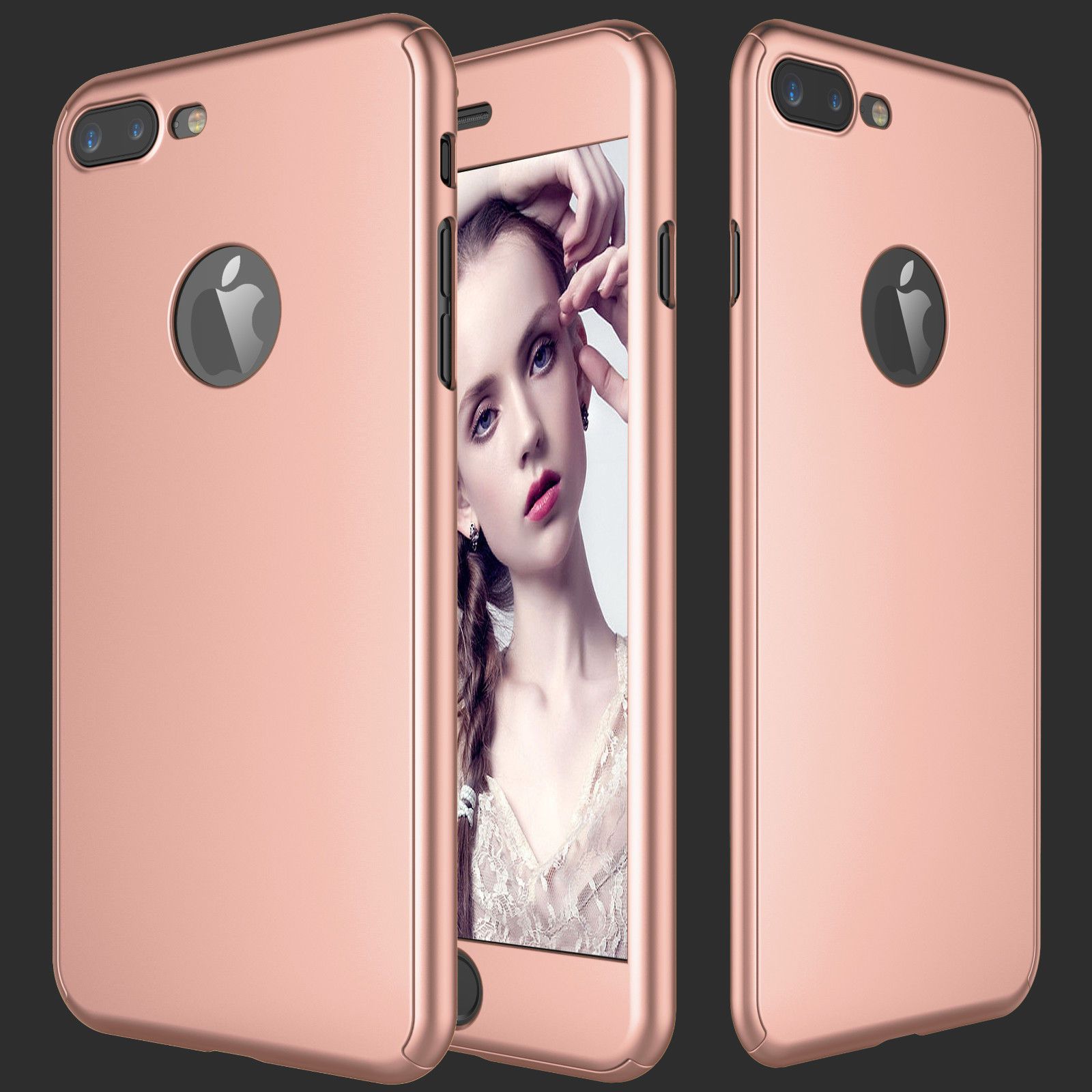 360° Full-Wrap Thin Fit For iPhone 6 / 6s Models iPhone Cases AtlasBling Rose Gold iPhone 6 / 6s 