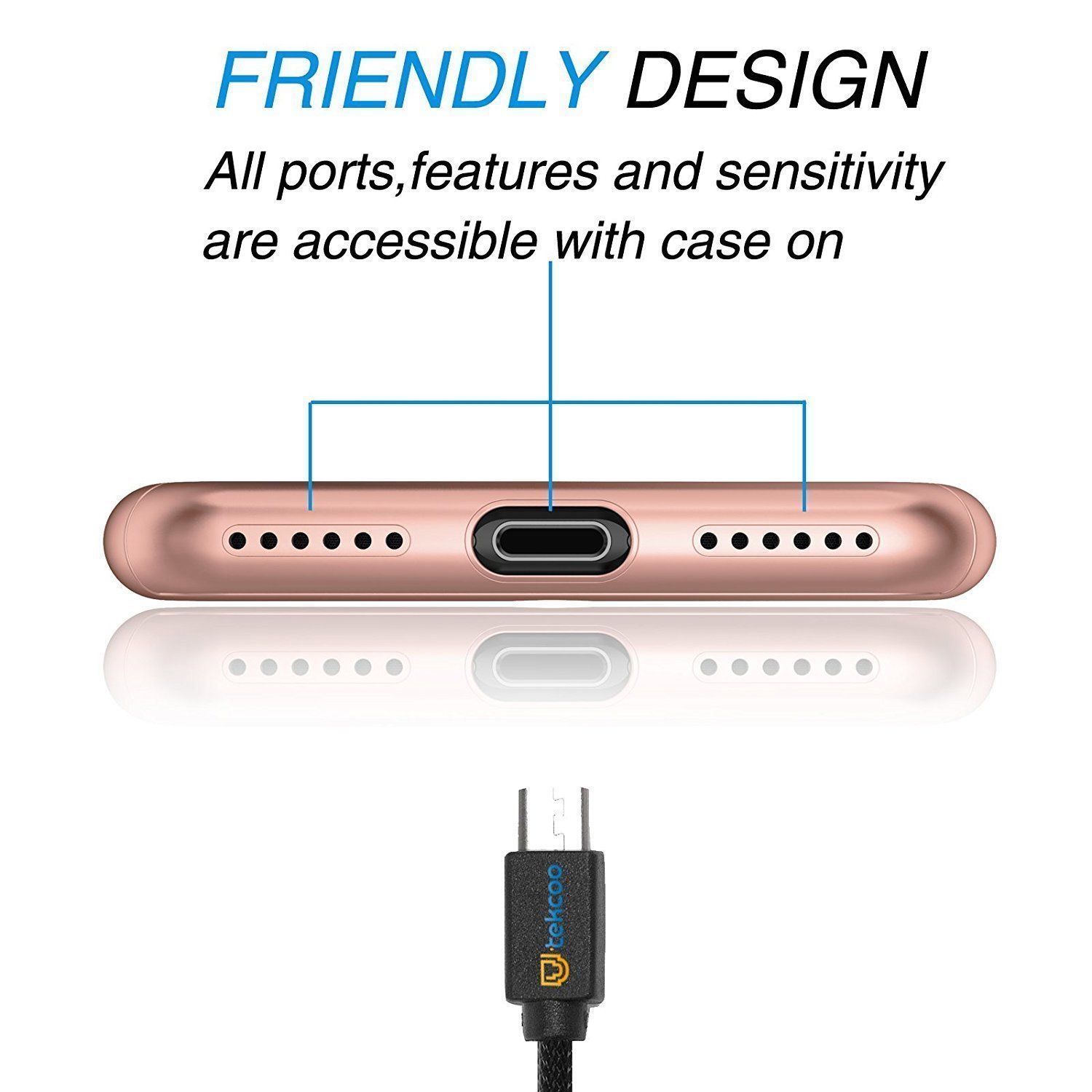 360° Full-Wrap Thin Fit For iPhone 6 Plus / 6s Plus iPhone Cases AtlasBling 