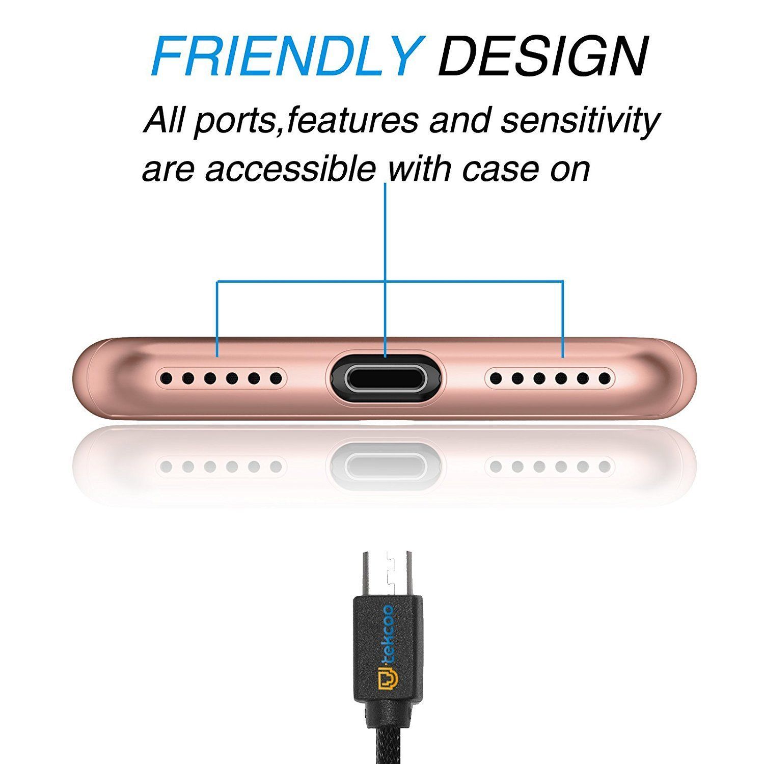 360° Full-Wrap Thin Fit For iPhone 6 Plus / 6s Plus iPhone Cases AtlasBling 