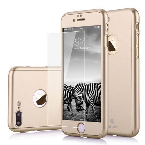 360° Full-Wrap Thin Fit For iPhone 6 Plus / 6s Plus iPhone Cases AtlasBling Gold 