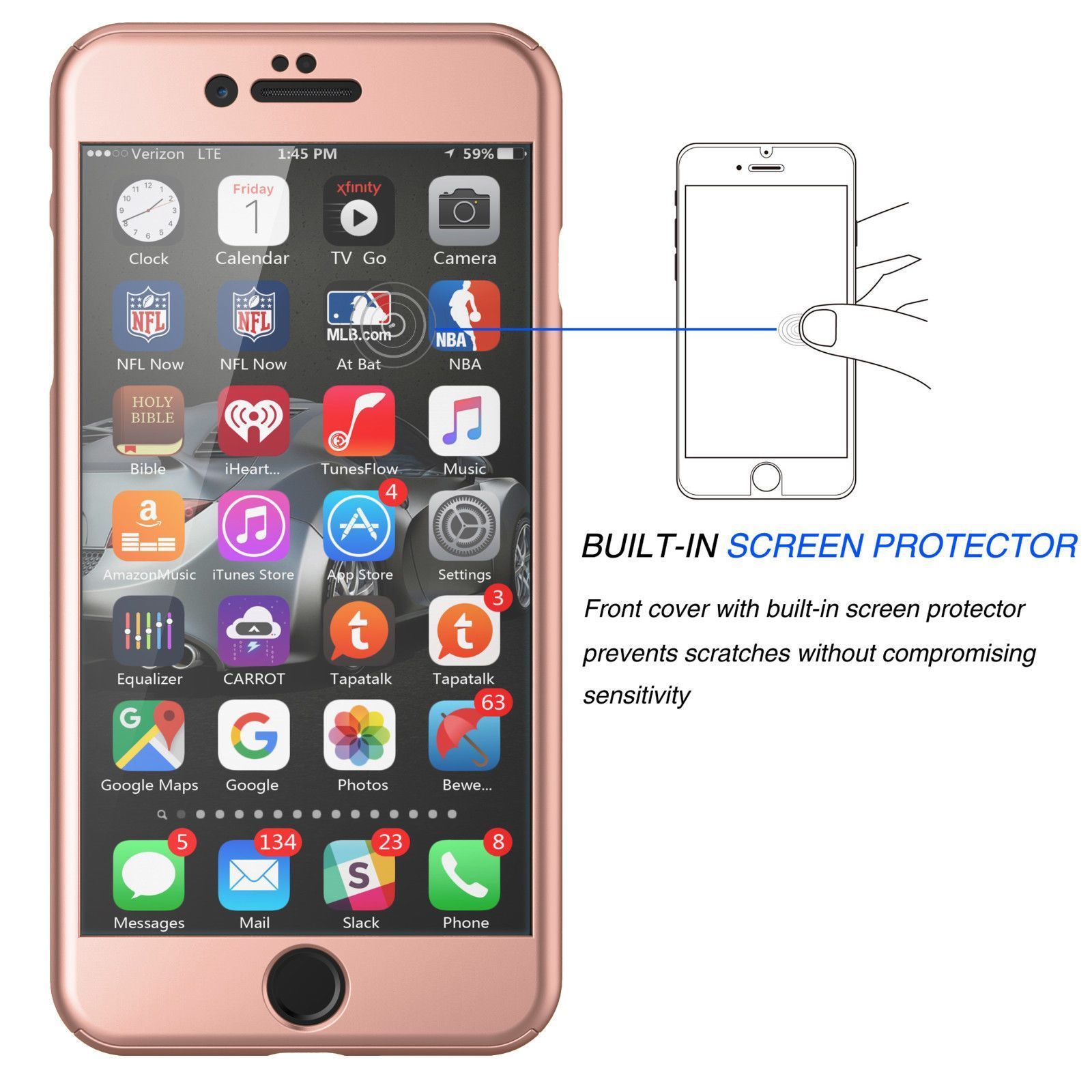 360° Full-Wrap Thin Fit For iPhone AtlasCase 