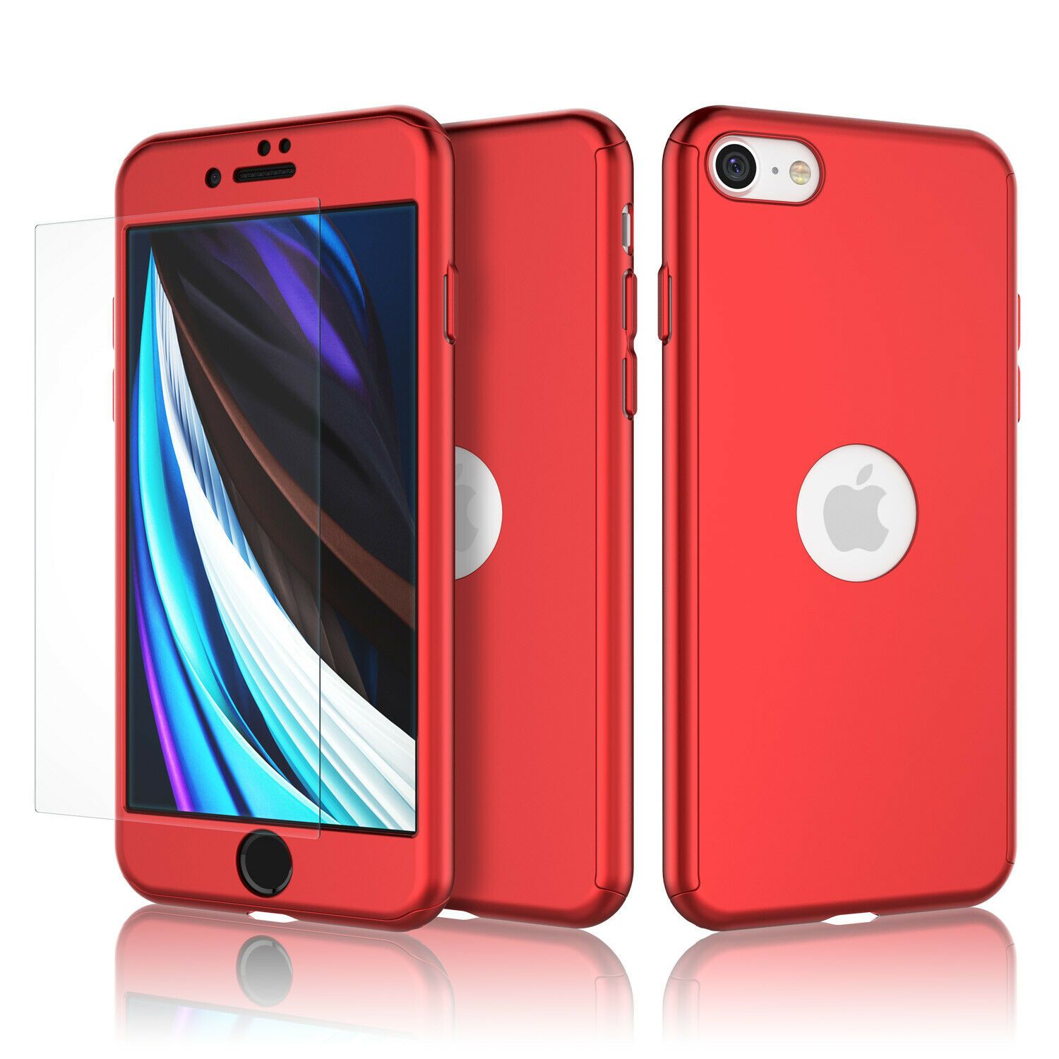 360° Full-Wrap Thin Fit For iPhone AtlasCase Bright Red For iPhone 6 / 6s 