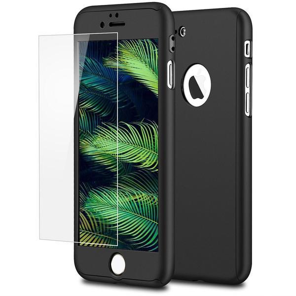 360° Full-Wrap Thin Fit For iPhone AtlasCase Jet Black For iPhone 7 Plus / 8 Plus 