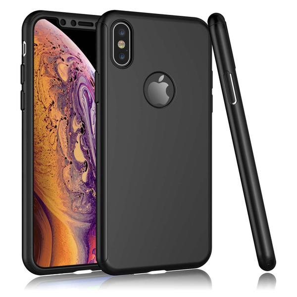 360° Full-Wrap Thin Fit For iPhone AtlasCase Jet Black For iPhone Xs Max 