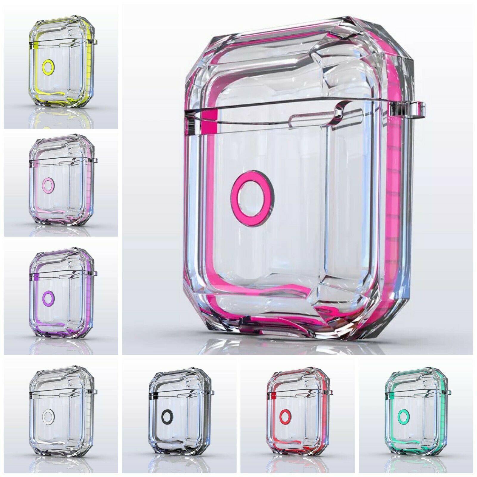 AirPods Clear Protective Case Cover Transparent For Airpod Charging Case 1/2 Gen i-mobix 