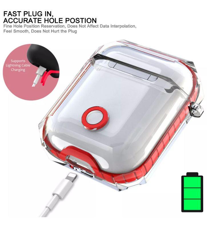 AirPods Clear Protective Case Cover Transparent For Airpod Charging Case 1/2 Gen i-mobix 