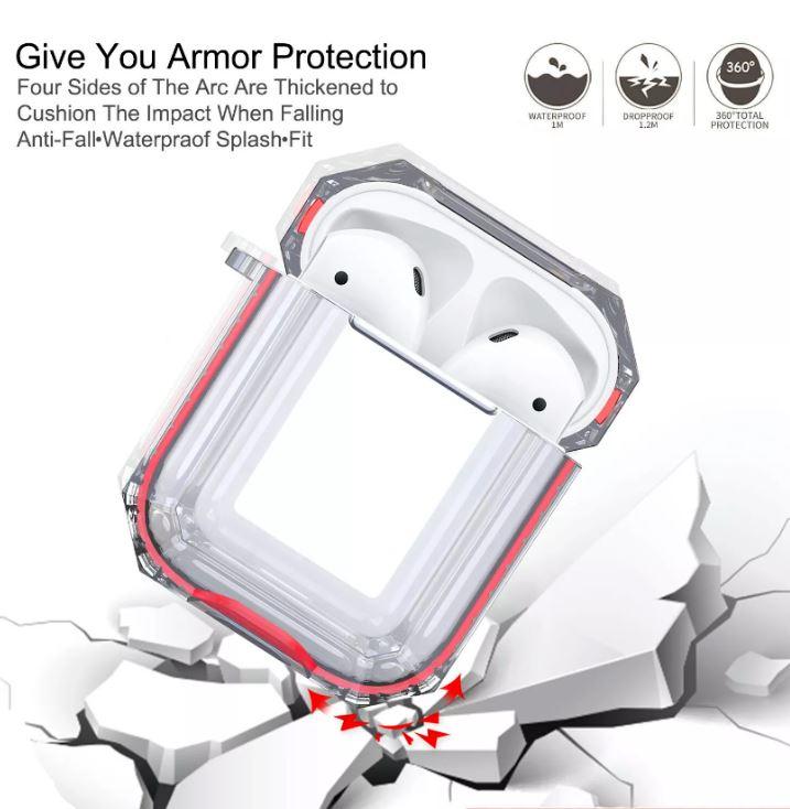 AirPods Clear Protective Case Cover Transparent For Airpod Charging Case 1/2 Gen i-mobix 