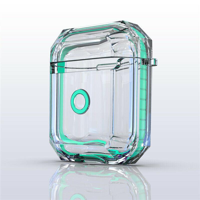 AirPods Clear Protective Case Cover Transparent For Airpod Charging Case 1/2 Gen i-mobix Mint 2nd Gen 