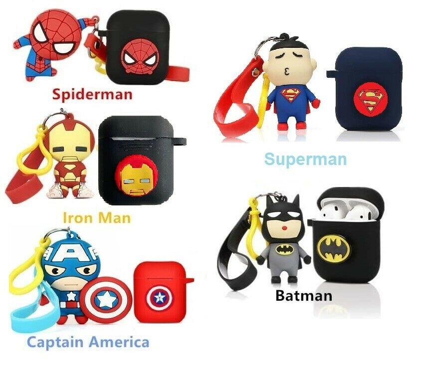 AirPods Cute 3D Cartoon with Toys Keychain For Apple Airpods 1 / 2 🔥 Airpods Cases AtlasCase 