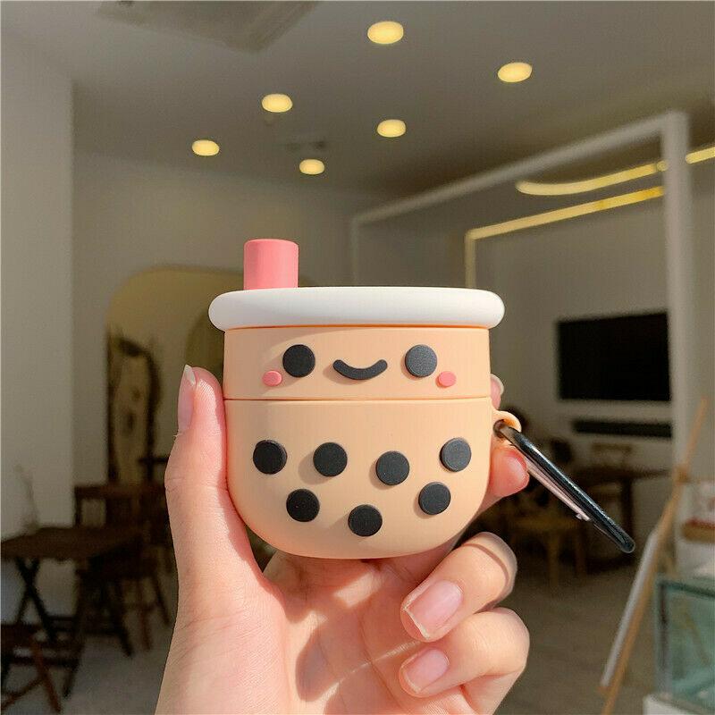 AirPods Pro Case 3D Cartoons and Novelties e*carat Boba Milk Tea 