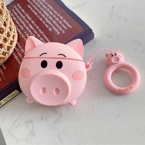 AirPods Pro Case 3D Cartoons and Novelties e*carat Pink Pig 