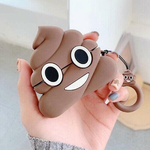 AirPods Pro Case 3D Cartoons and Novelties e*carat Poop Emoji 