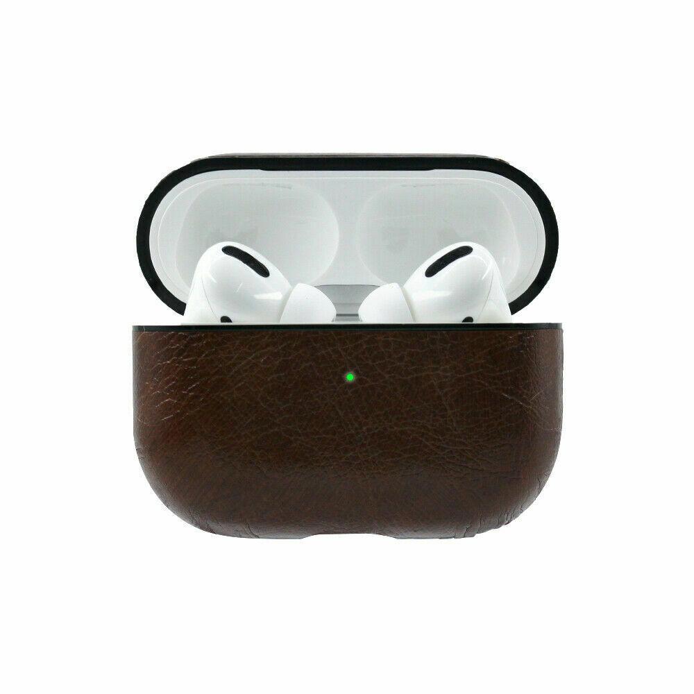 AirPods Pro Case Protective Leather Holder Bag Airpods Cases delrosas_9 Brown 