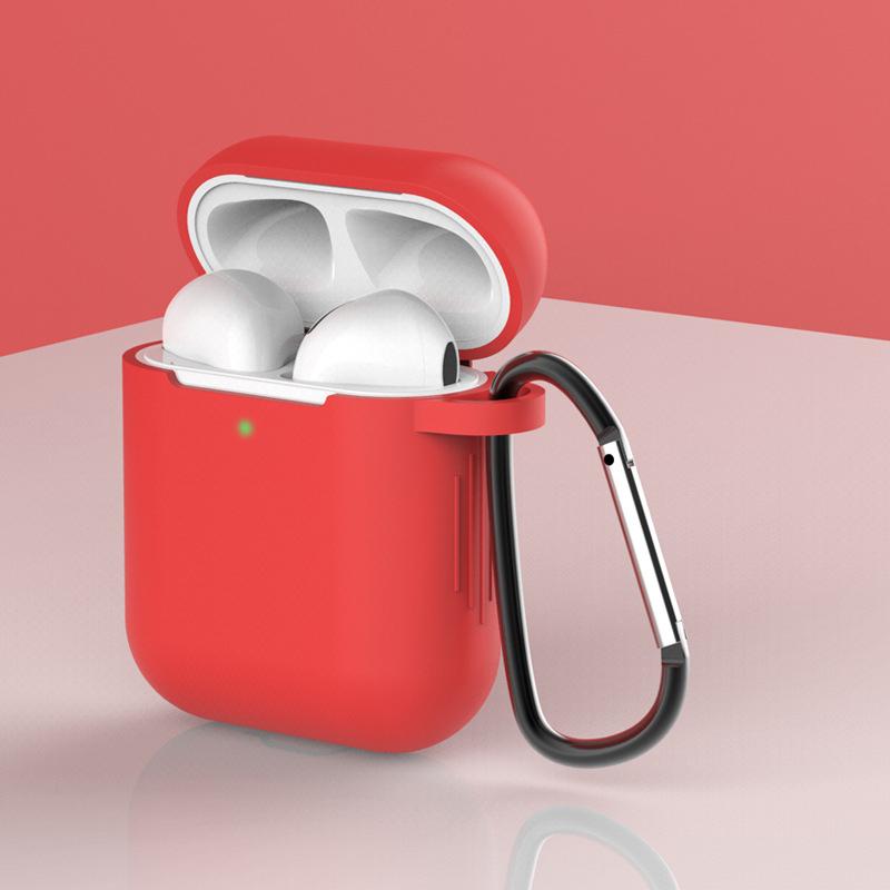 Airpods Silcone Case iPhone Cases AtlasBling Bright Red 