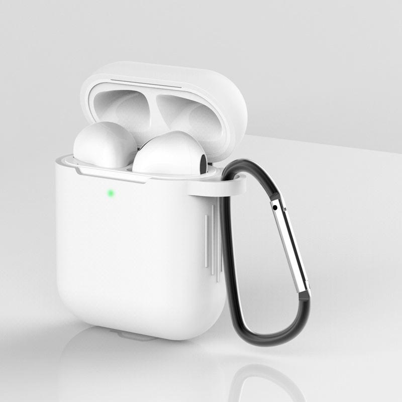 Airpods Silcone Case iPhone Cases AtlasBling Bright White 