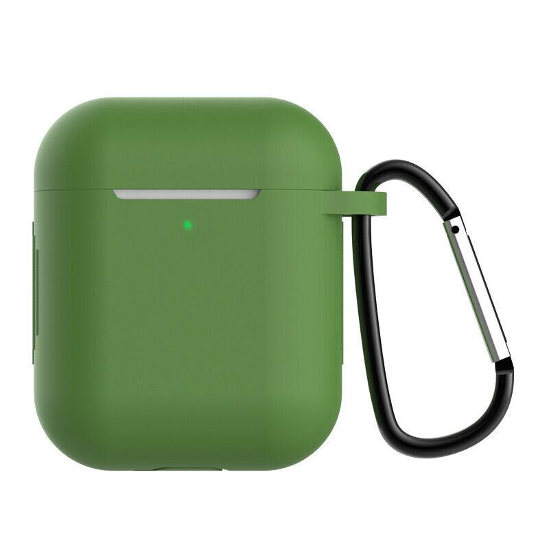 Airpods Silcone Case iPhone Cases AtlasBling Dark Green 