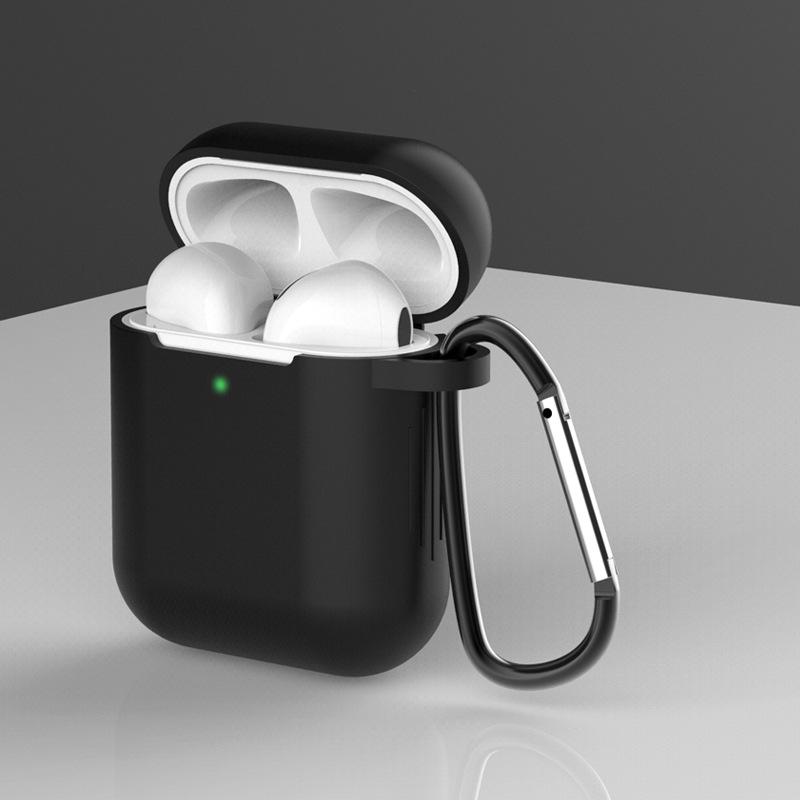 Airpods Silcone Case iPhone Cases AtlasBling Jet Black 