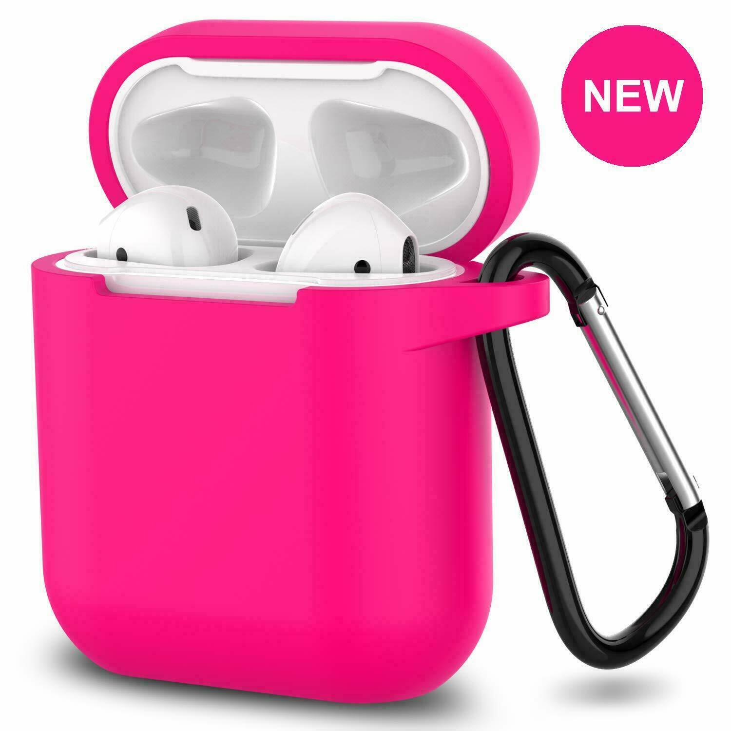 Airpods Silcone Case iPhone Cases AtlasBling Pink 
