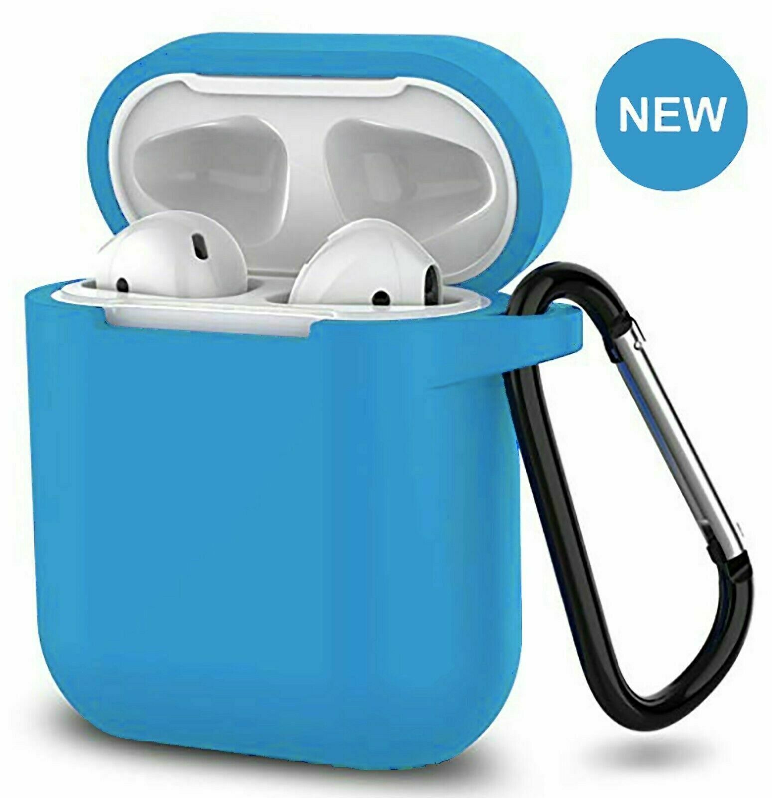 Airpods Silcone Case iPhone Cases AtlasBling Sky Blue 