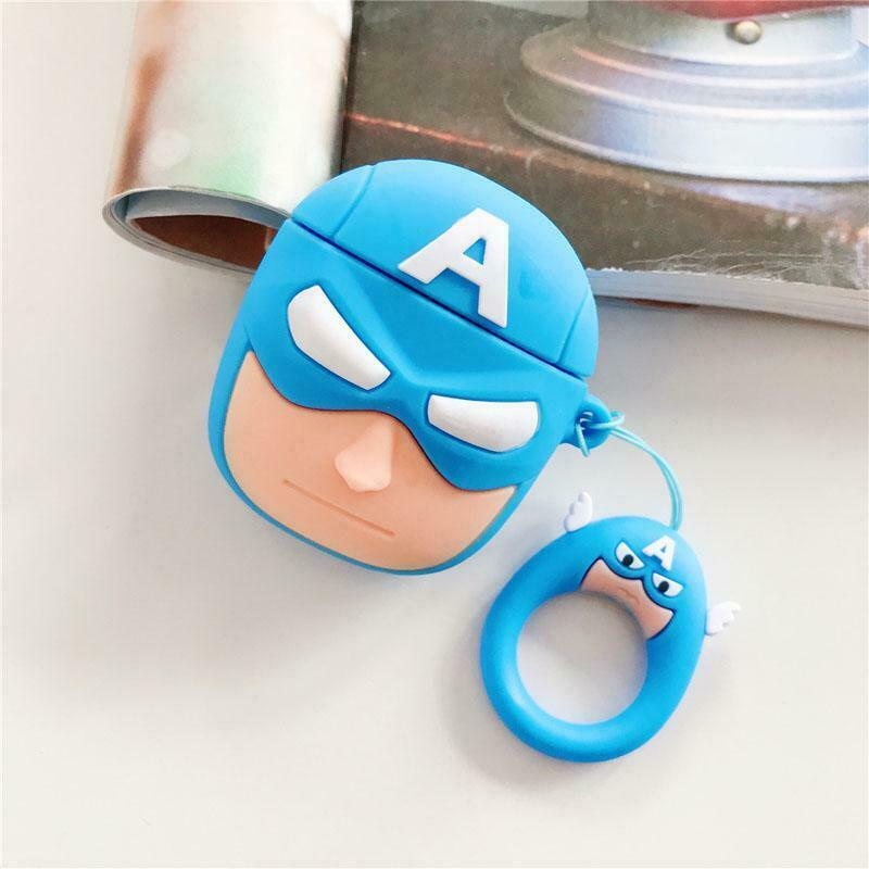 AirPods Superhero Protective Cover For AirPod 1/2 Airpods Cases AtlasCase Captain America 