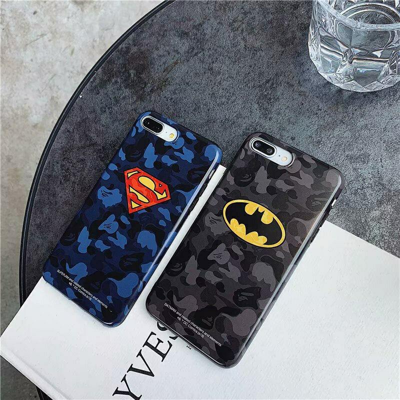 Batman Superman Soft Case for iPhone 11 Pro Max XR X 8 7 6 Glossy Protect Cover yui1943yui1943 
