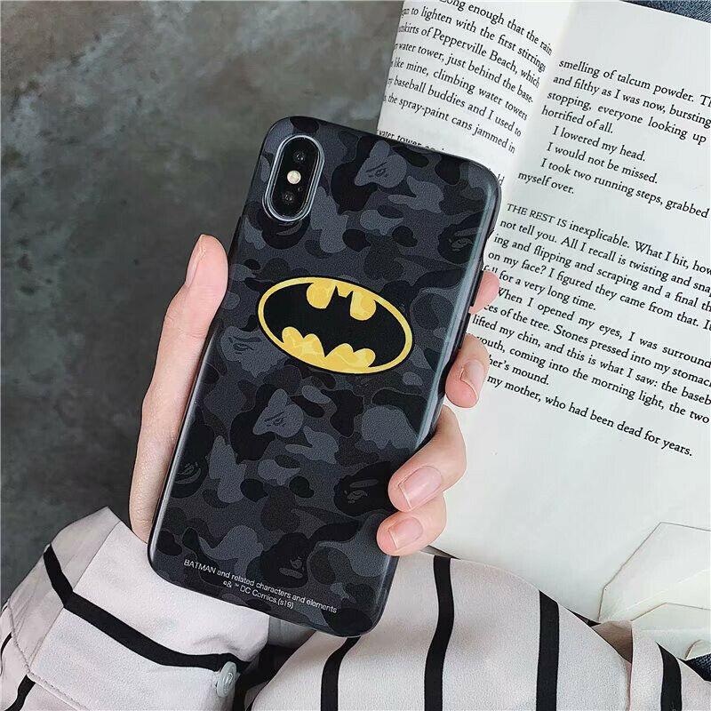 Batman Superman Soft Case for iPhone 11 Pro Max XR X 8 7 6 Glossy Protect Cover yui1943yui1943 