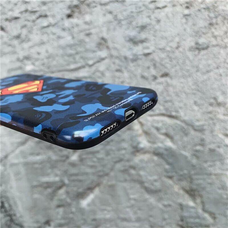 Batman Superman Soft Case for iPhone 11 Pro Max XR X 8 7 6 Glossy Protect Cover yui1943yui1943 