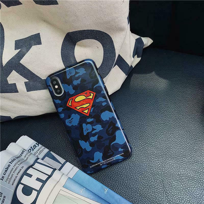 Batman Superman Soft Case for iPhone 11 Pro Max XR X 8 7 6 Glossy Protect Cover yui1943yui1943 