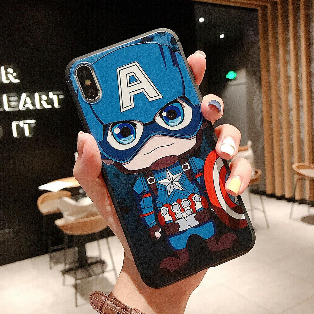 Cartoon Marvel Spider Iron Soft Phone Case Cover For iPhoneX 6s 7 8Plus XR XsMax yqw520tsy For iPhone 6/6s #2 
