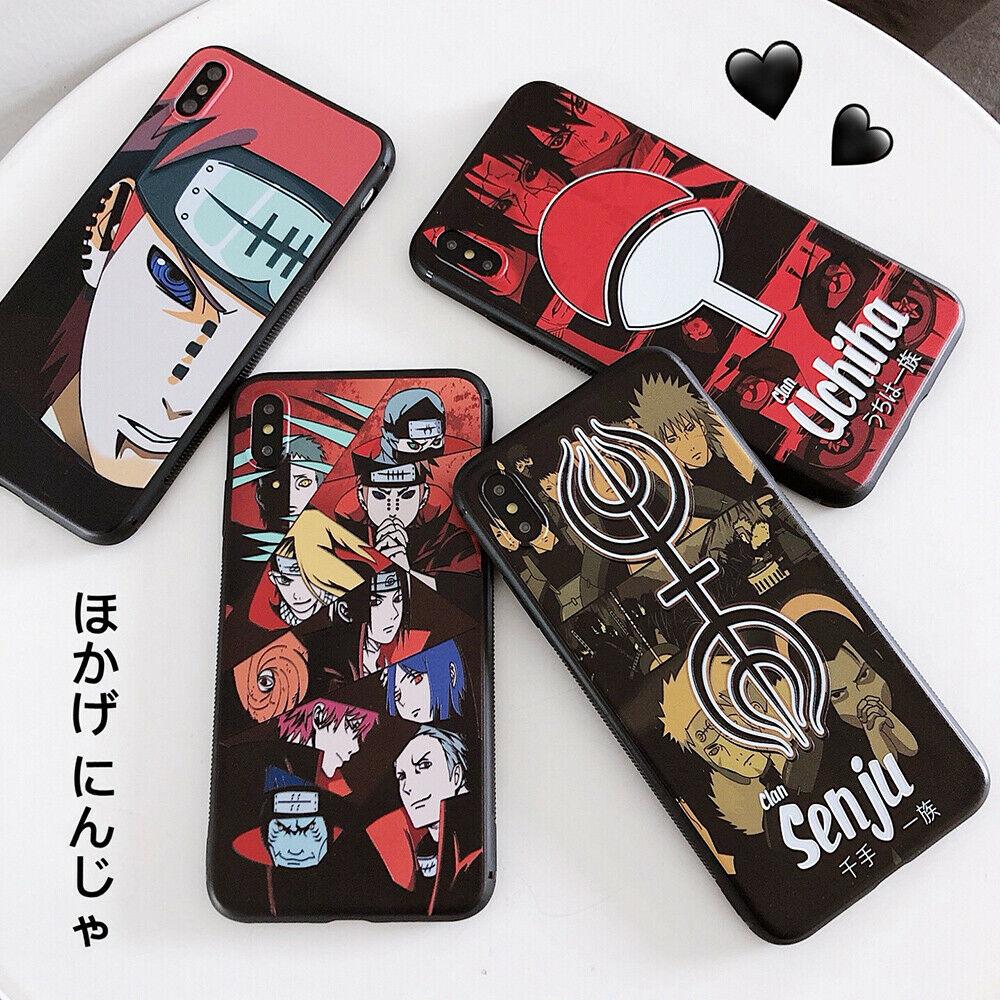 Cartoon Naruto Akatsuki Soft Phone Case Cover For iPhoneX 6s 7 8Plus XR Xs Max iPhone Cases AtlasCase 