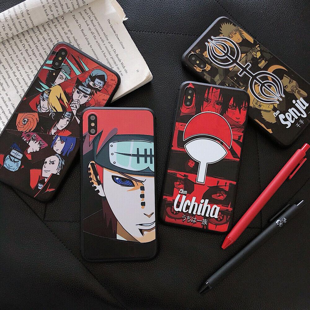 Cartoon Naruto Akatsuki Soft Phone Case Cover For iPhoneX 6s 7 8Plus XR Xs Max iPhone Cases AtlasCase 