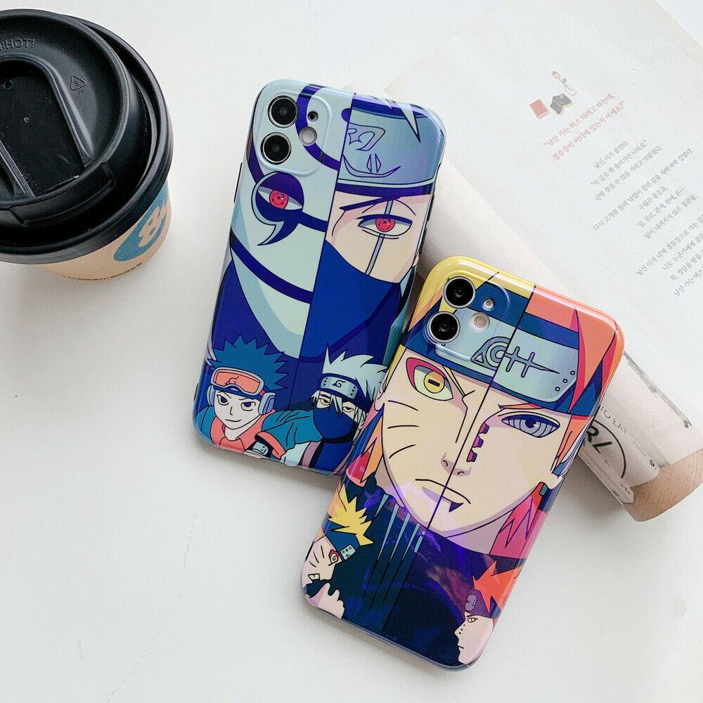 Cartoon NARUTO Blu-ray TPU Phone Case Cover For iPhone 11 Pro Max XR Xs 7 8 Plus iPhone Cases AtlasCase 