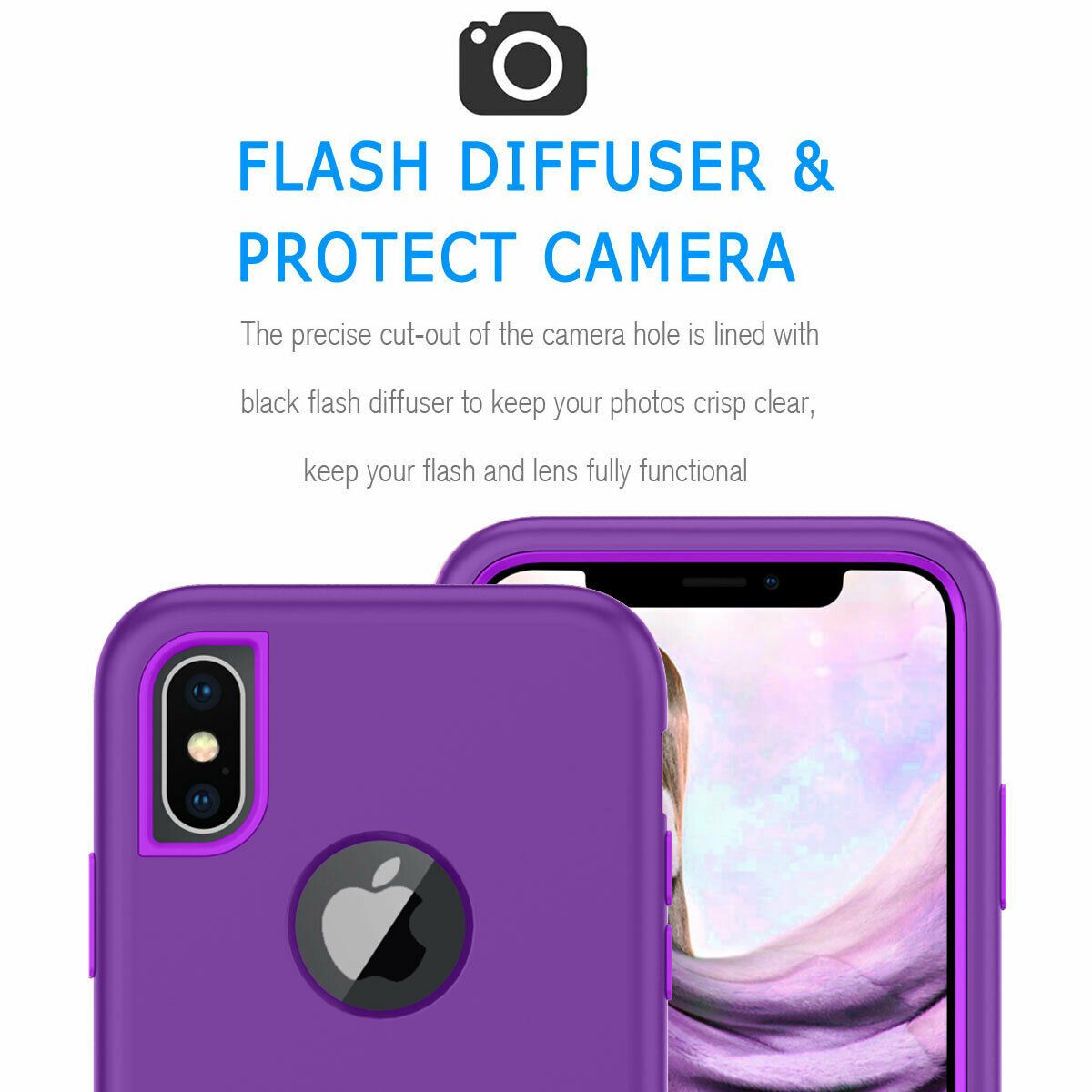 Case For iPhone X Xr XS Max 6 7 8 Plus Shockproof 360 Full Body Cover Protective detsarah 
