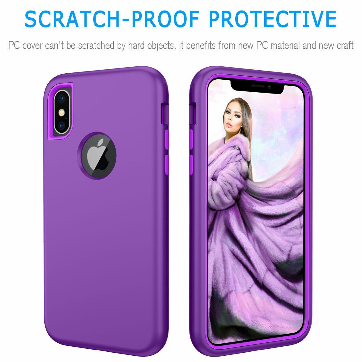 Case For iPhone X Xr XS Max 6 7 8 Plus Shockproof 360 Full Body Cover Protective detsarah 
