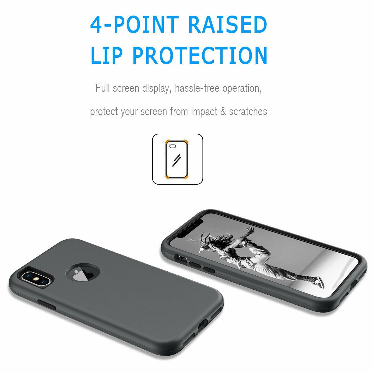 Case For iPhone X Xr XS Max 6 7 8 Plus Shockproof 360 Full Body Cover Protective detsarah 