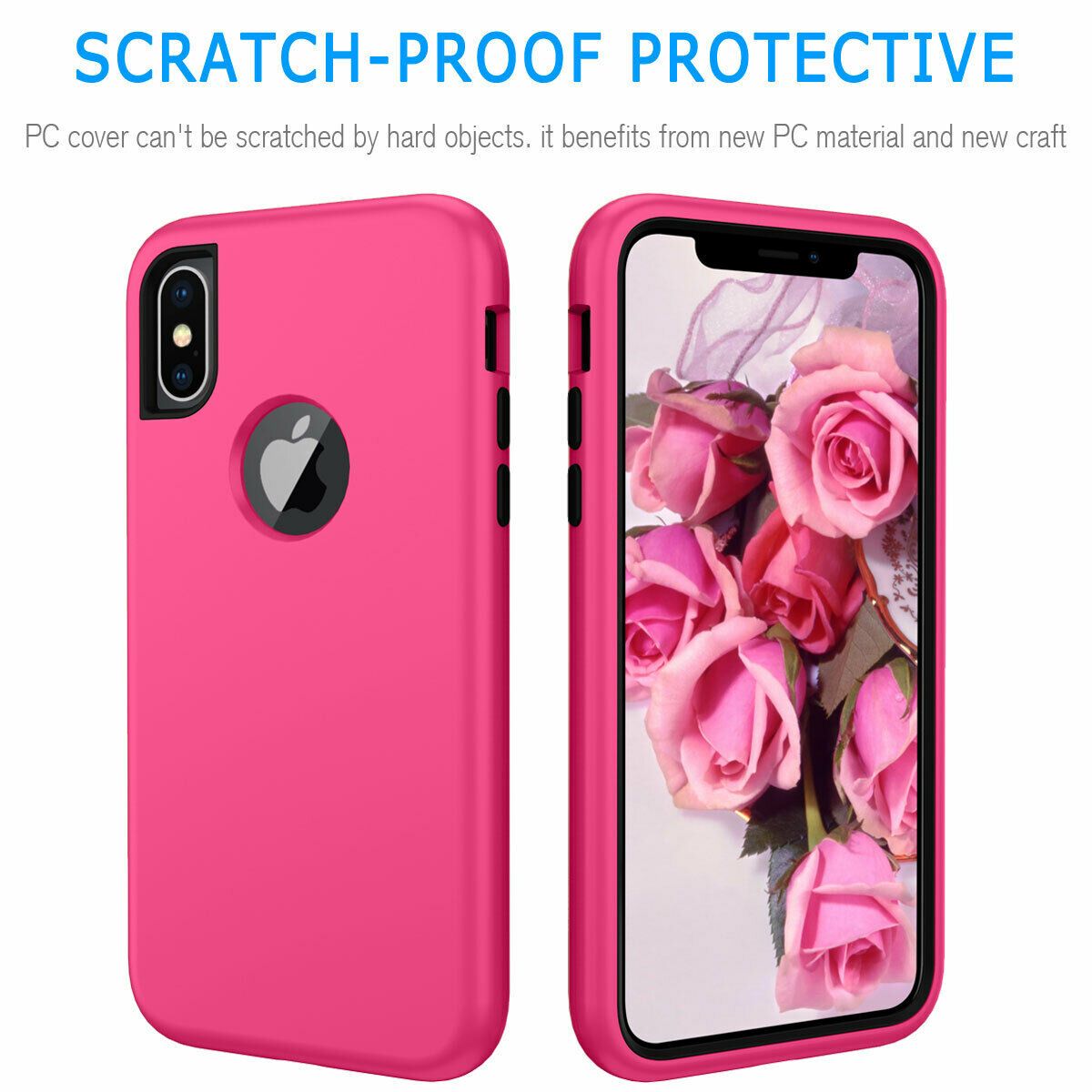 Case For iPhone X Xr XS Max 6 7 8 Plus Shockproof 360 Full Body Cover Protective detsarah 