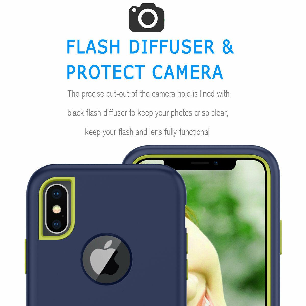 Case For iPhone X Xr XS Max 6 7 8 Plus Shockproof 360 Full Body Cover Protective detsarah 