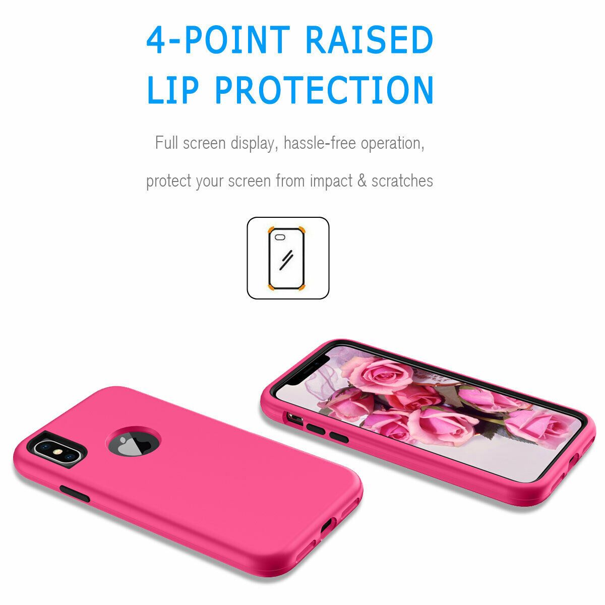 Case For iPhone X Xr XS Max 6 7 8 Plus Shockproof 360 Full Body Cover Protective detsarah 