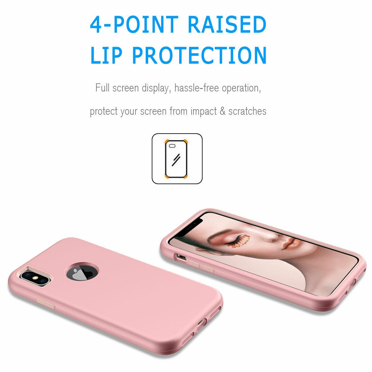 Case For iPhone X Xr XS Max 6 7 8 Plus Shockproof 360 Full Body Cover Protective detsarah 