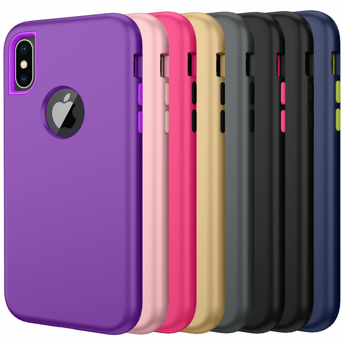 Case For iPhone X Xr XS Max 6 7 8 Plus Shockproof 360 Full Body Cover Protective detsarah 
