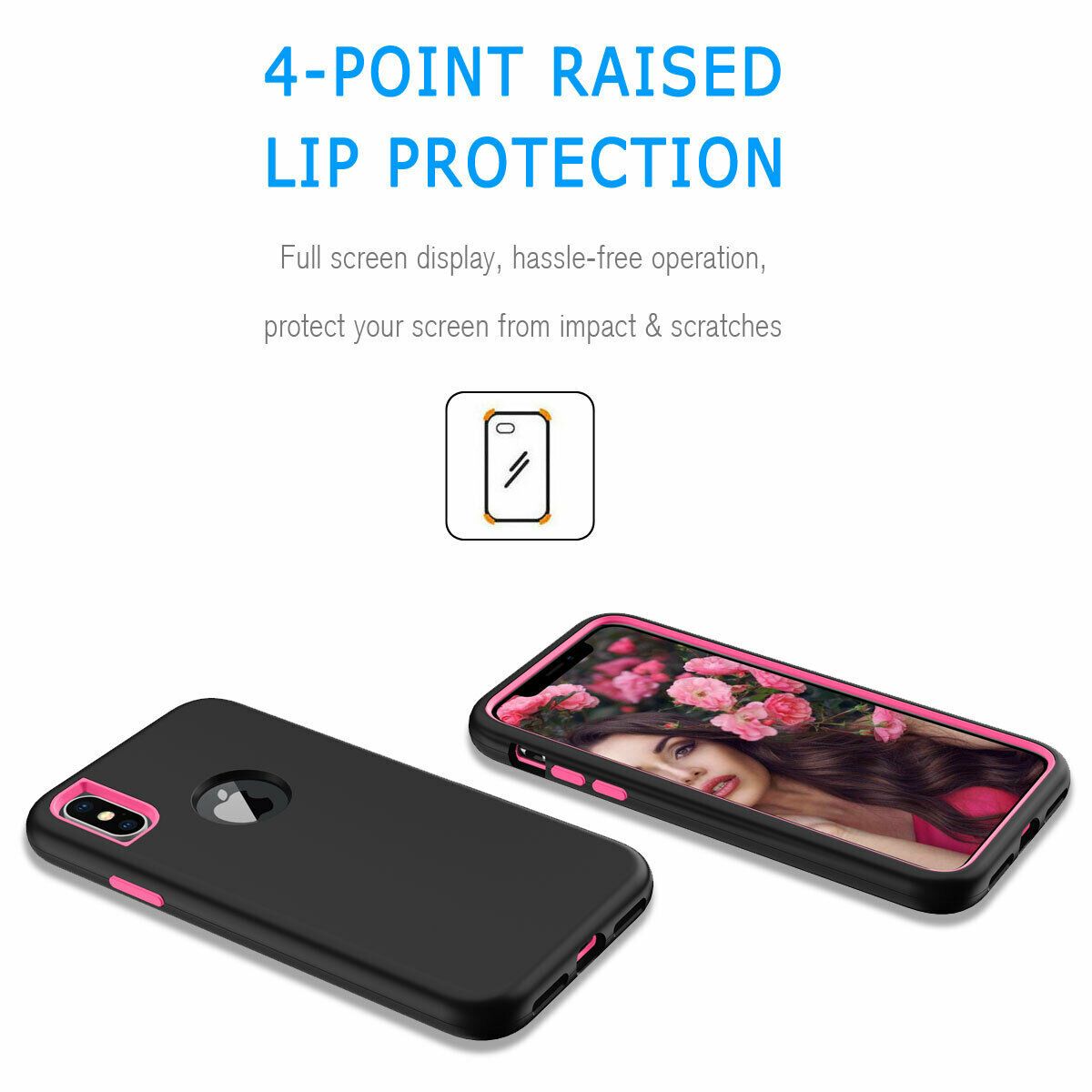 Case For iPhone X Xr XS Max 6 7 8 Plus Shockproof 360 Full Body Cover Protective detsarah 