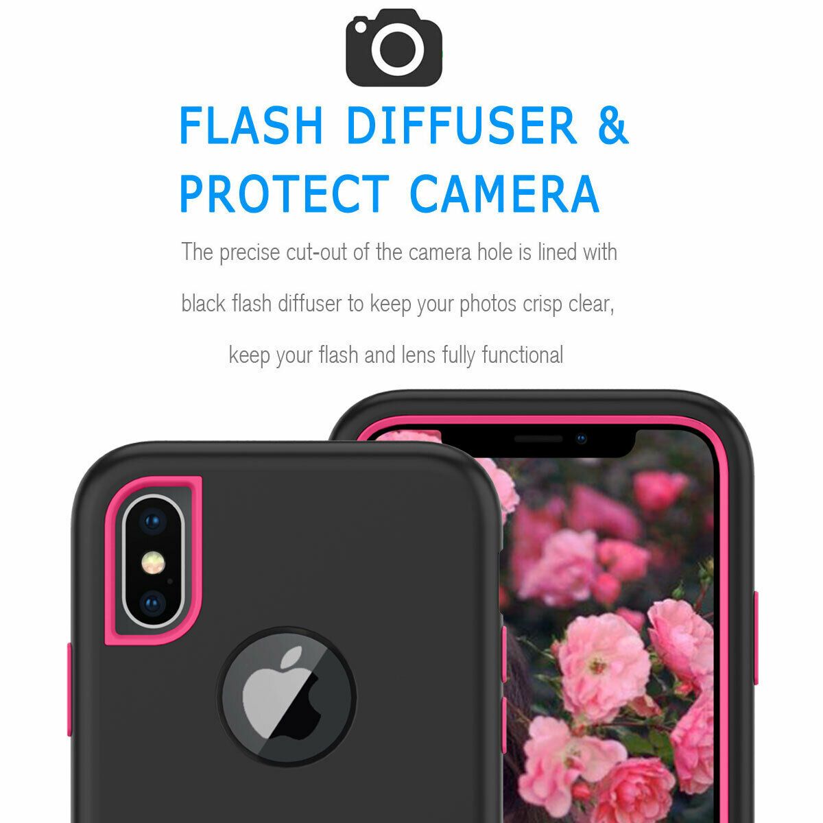 Case For iPhone X Xr XS Max 6 7 8 Plus Shockproof 360 Full Body Cover Protective detsarah 