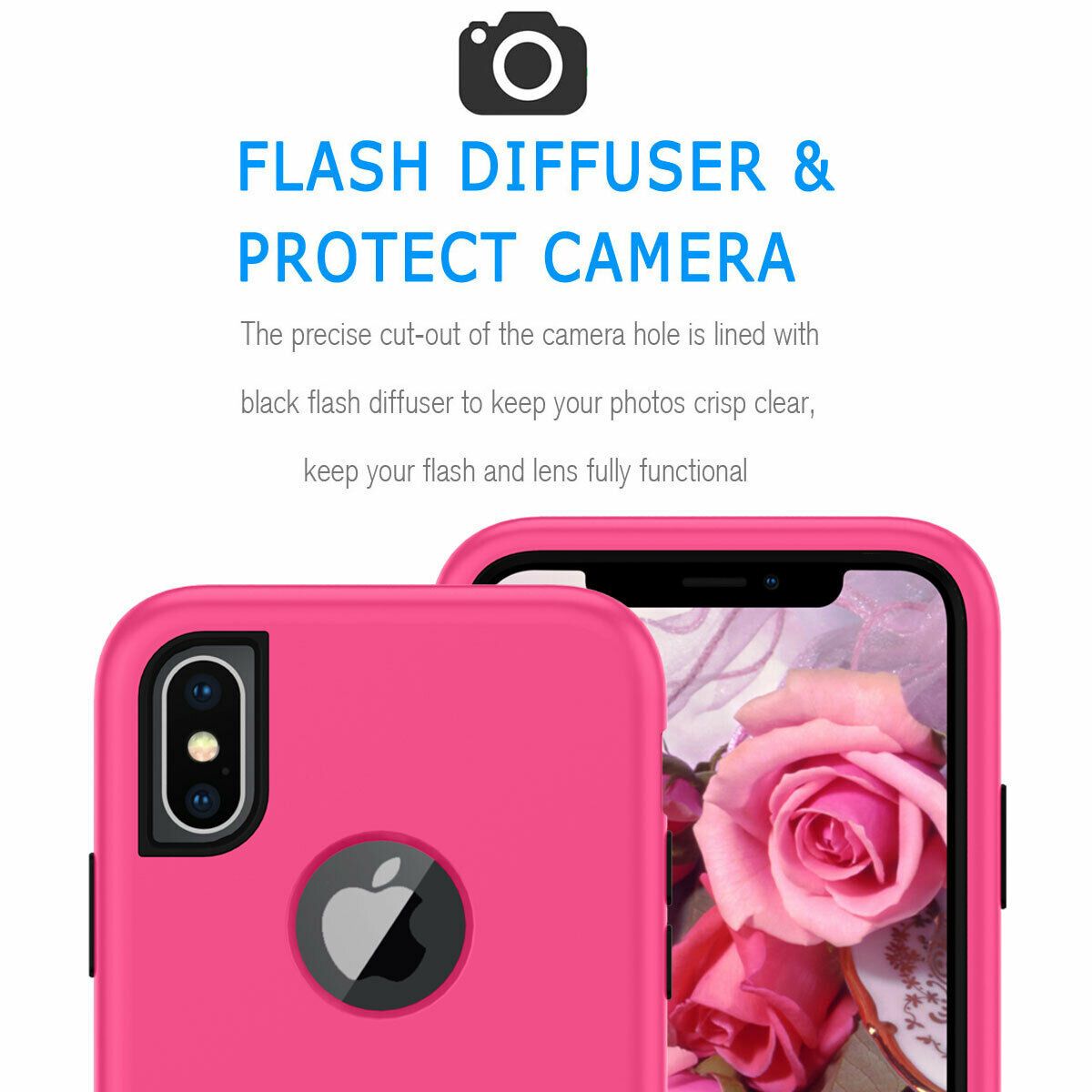 Case For iPhone X Xr XS Max 6 7 8 Plus Shockproof 360 Full Body Cover Protective detsarah 