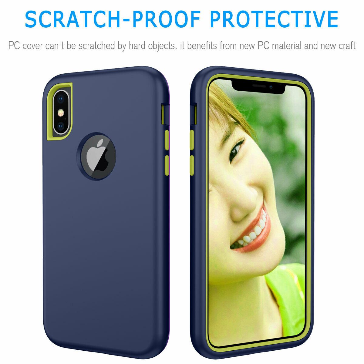 Case For iPhone X Xr XS Max 6 7 8 Plus Shockproof 360 Full Body Cover Protective detsarah 
