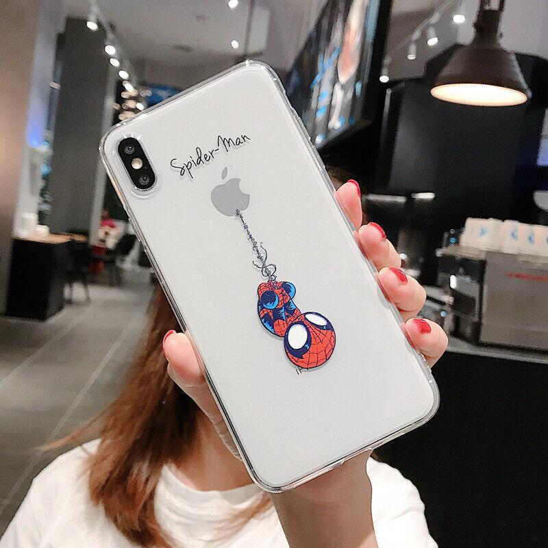 Cool Spiderman Soft Clear Case for iPhone 11 Pro XR 8 7 Shockproof Protect Cover yui1943yui1943 