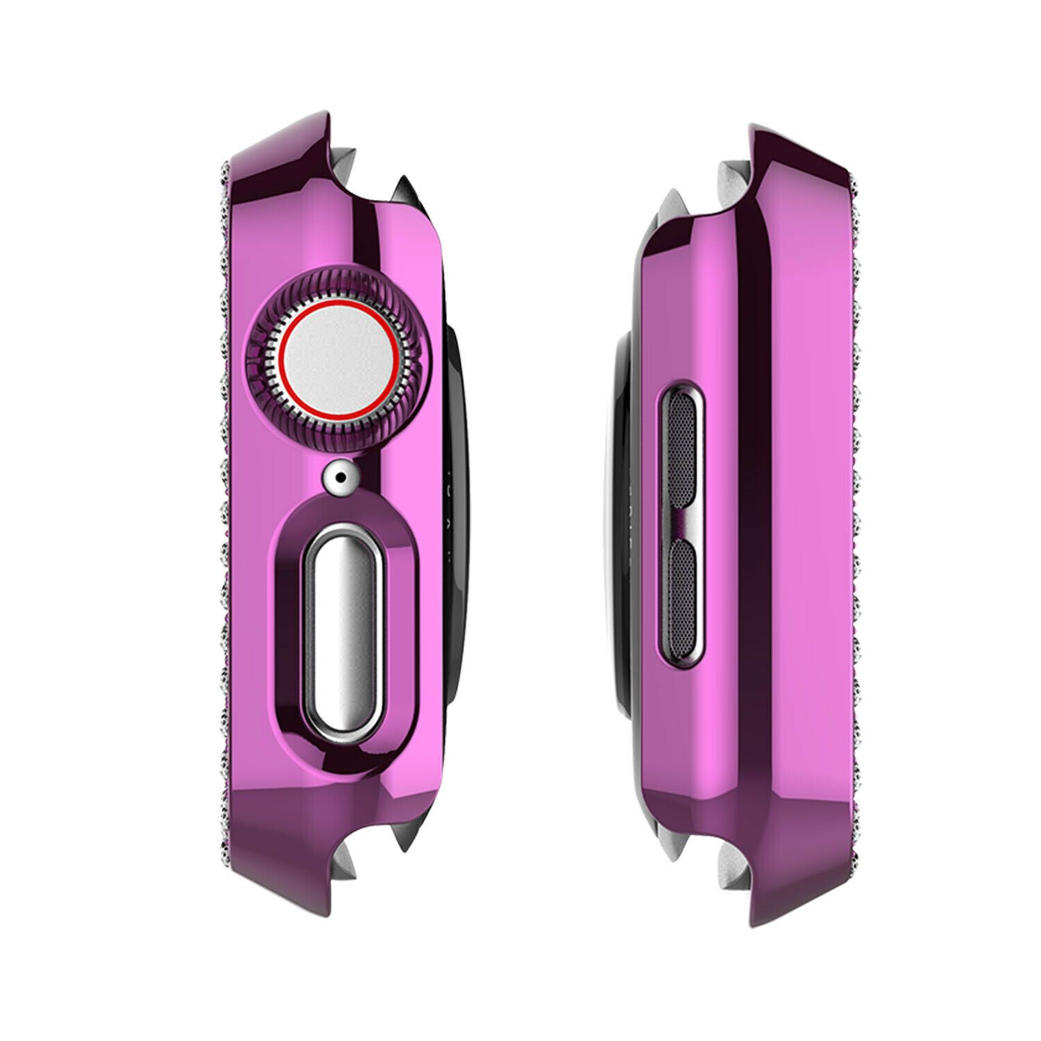 Crystal Diamond Protector Case Cover for Apple Watch 38/40/42/44 mm Series 5/4/3 ebizware 
