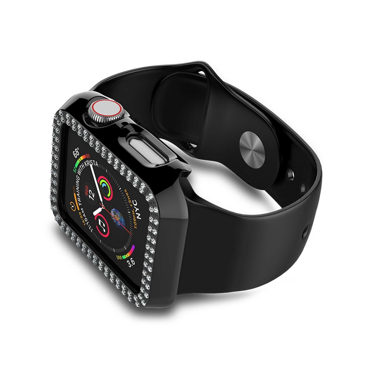 Crystal Diamond Protector Case Cover for Apple Watch 38/40/42/44 mm Series 5/4/3 ebizware 