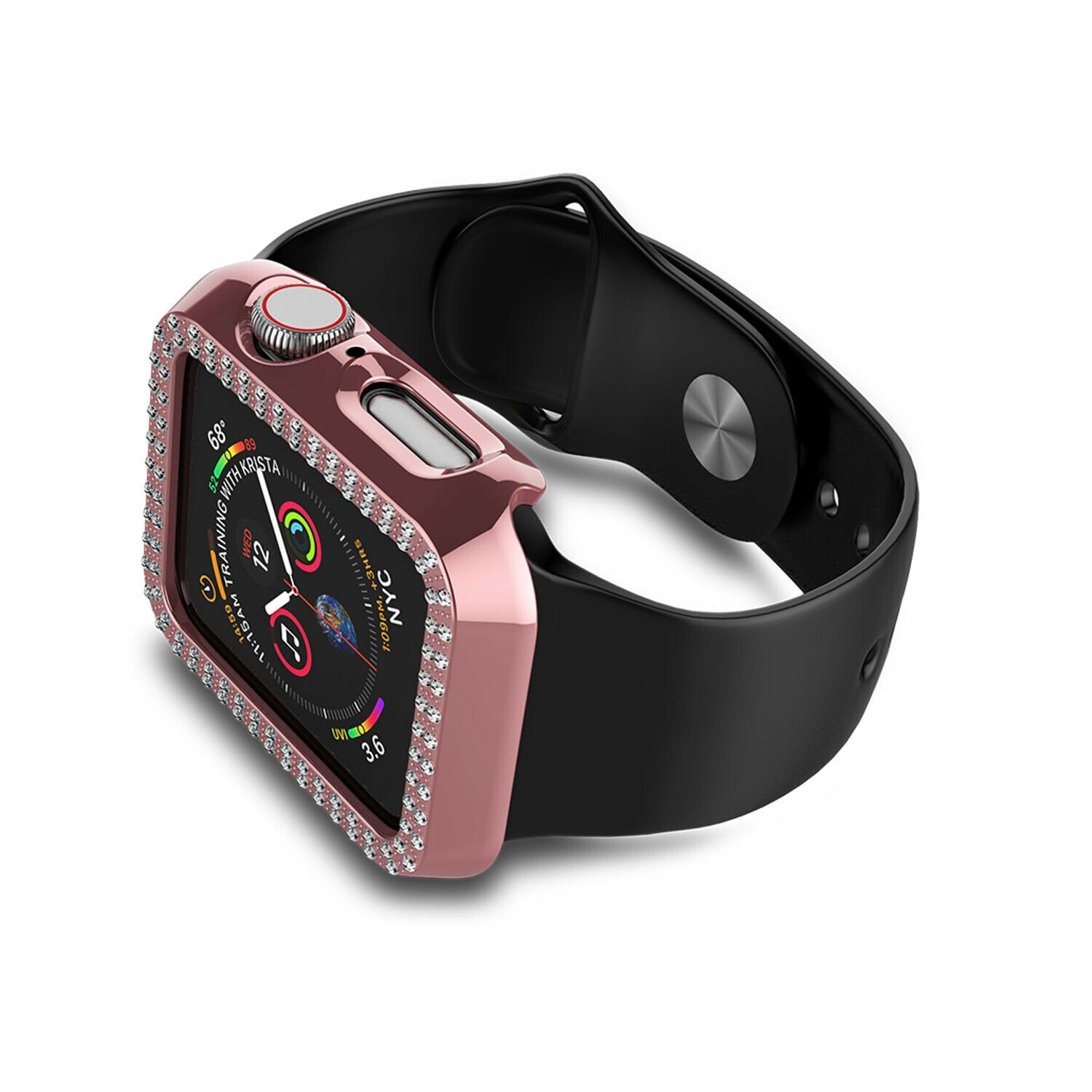 Crystal Diamond Protector Case Cover for Apple Watch 38/40/42/44 mm Series 5/4/3 ebizware 